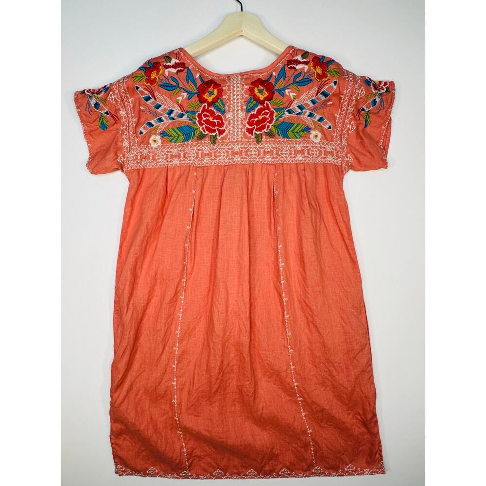 Johnny Was Heavily Embroidered Linen Dress Size Small - Picture 7 of 7